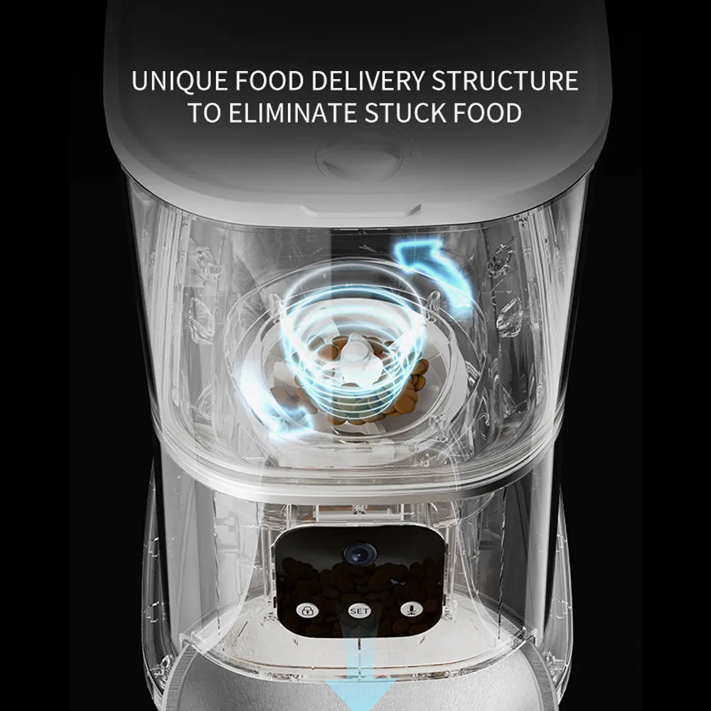 3L 6L Video Camera Feeder - Timing Smart Automatic Pet Feeder For Cats Dog WiFi Intelligent Dry Food Dispenser Voice Recorde Bowl