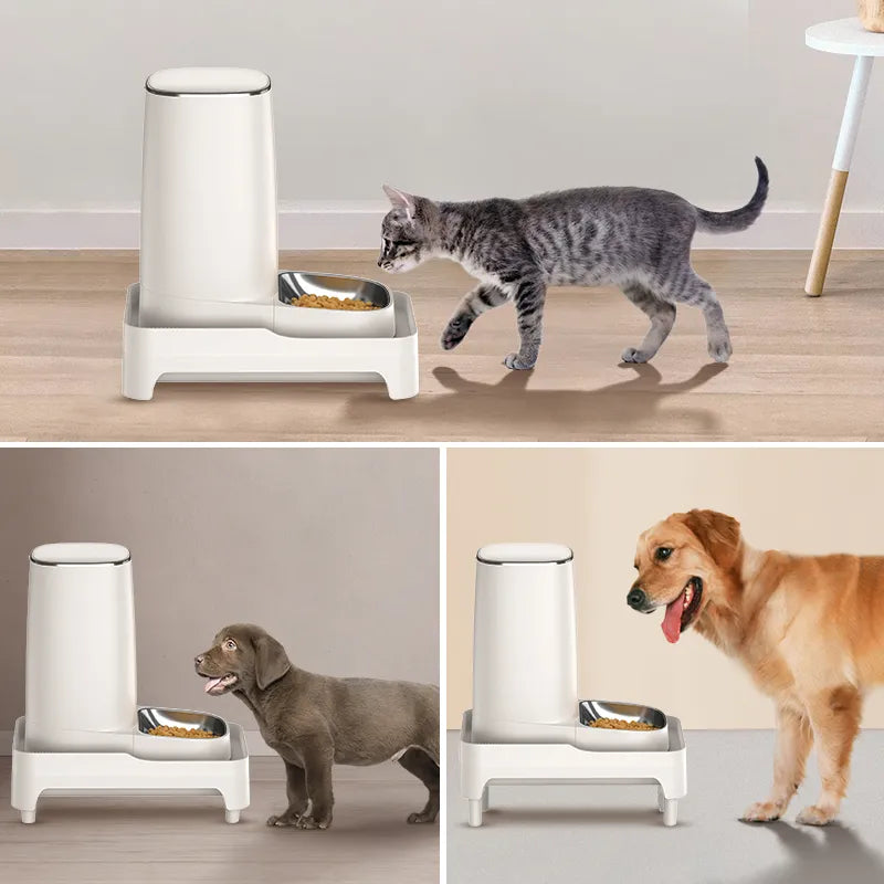 ROJECO Elevated Holder For Automatic Pet Feeders - Adjustable Height Suitable For Pets Cat Dog Feeder Bowl Accessories