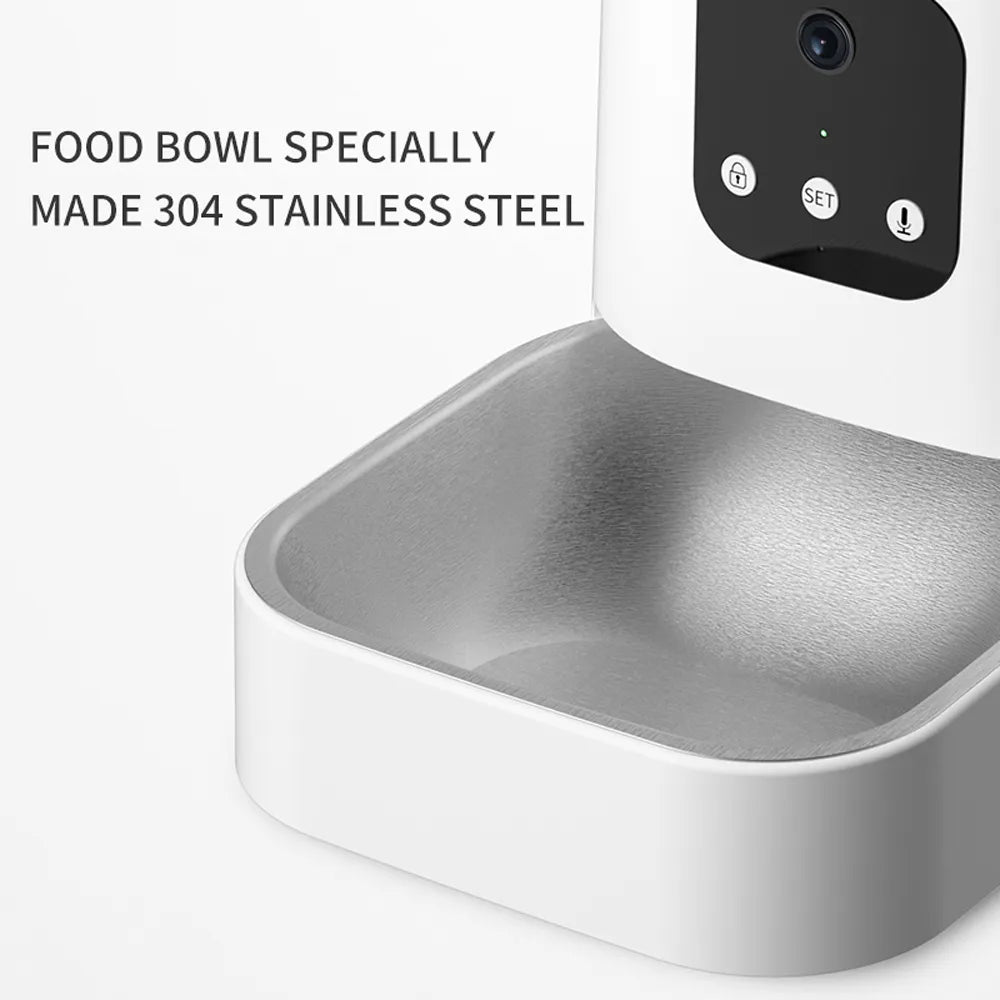 3L 6L Video Camera Feeder - Timing Smart Automatic Pet Feeder For Cats Dog WiFi Intelligent Dry Food Dispenser Voice Recorde Bowl