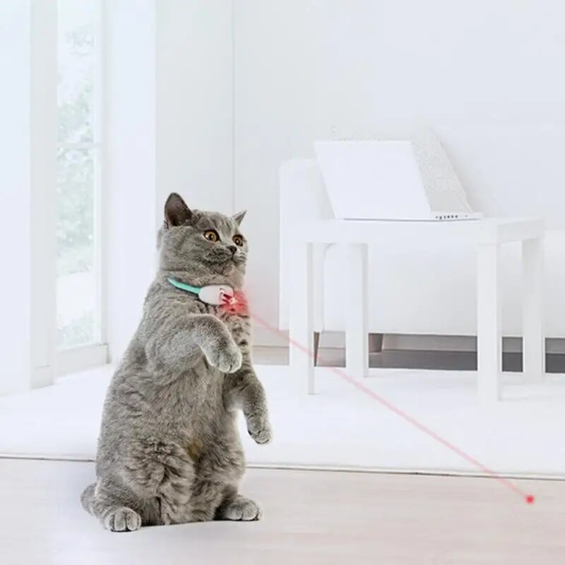 Pet Exercise Toys - Pc Usb Charging Intelligent Smart Laser Pet Accessories Cat Tease Collar Fun Electric Amusing Collar