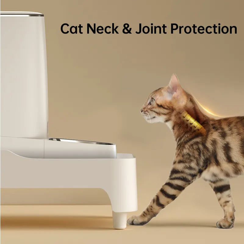ROJECO Elevated Holder For Automatic Pet Feeders - Adjustable Height Suitable For Pets Cat Dog Feeder Bowl Accessories