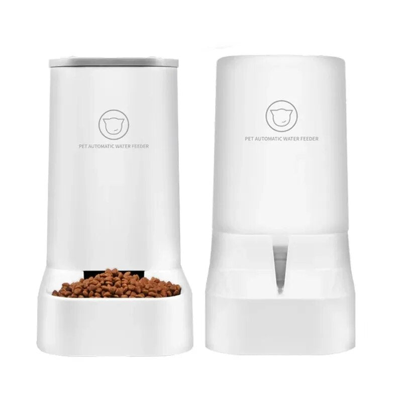 3.8L Dog Cat Automatic Pet Feeder - Large Capacity Detachable Bowl Water Dispenser Food Feeding Device For Cat Dog Pet Supplies