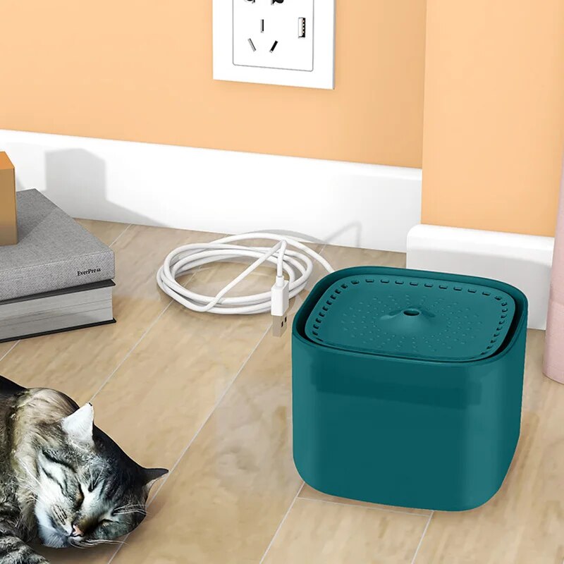 3L Cat Water Fountain - Auto Recirculate Filter Large Capacity Filtring Cat Water Drinker USB Electric Mute Cats Water Dispenser