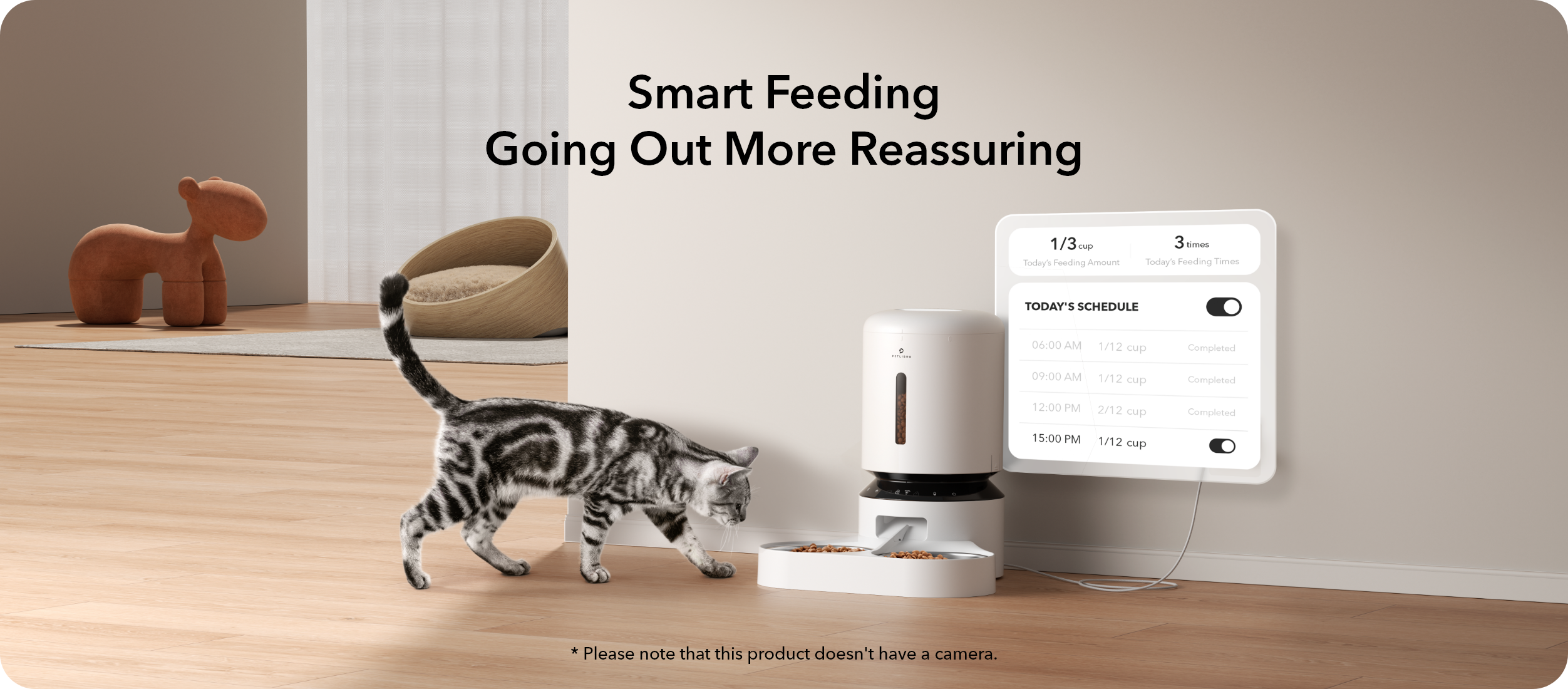 PETLIBRO Automatic Cat Food Dispenser, Customized pet feeding with portion control, no camera required.