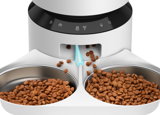 PETLIBRO Automatic Cat Food Dispenser, Automated pet feeder with remote access for multiple users to monitor and control feeding schedules.