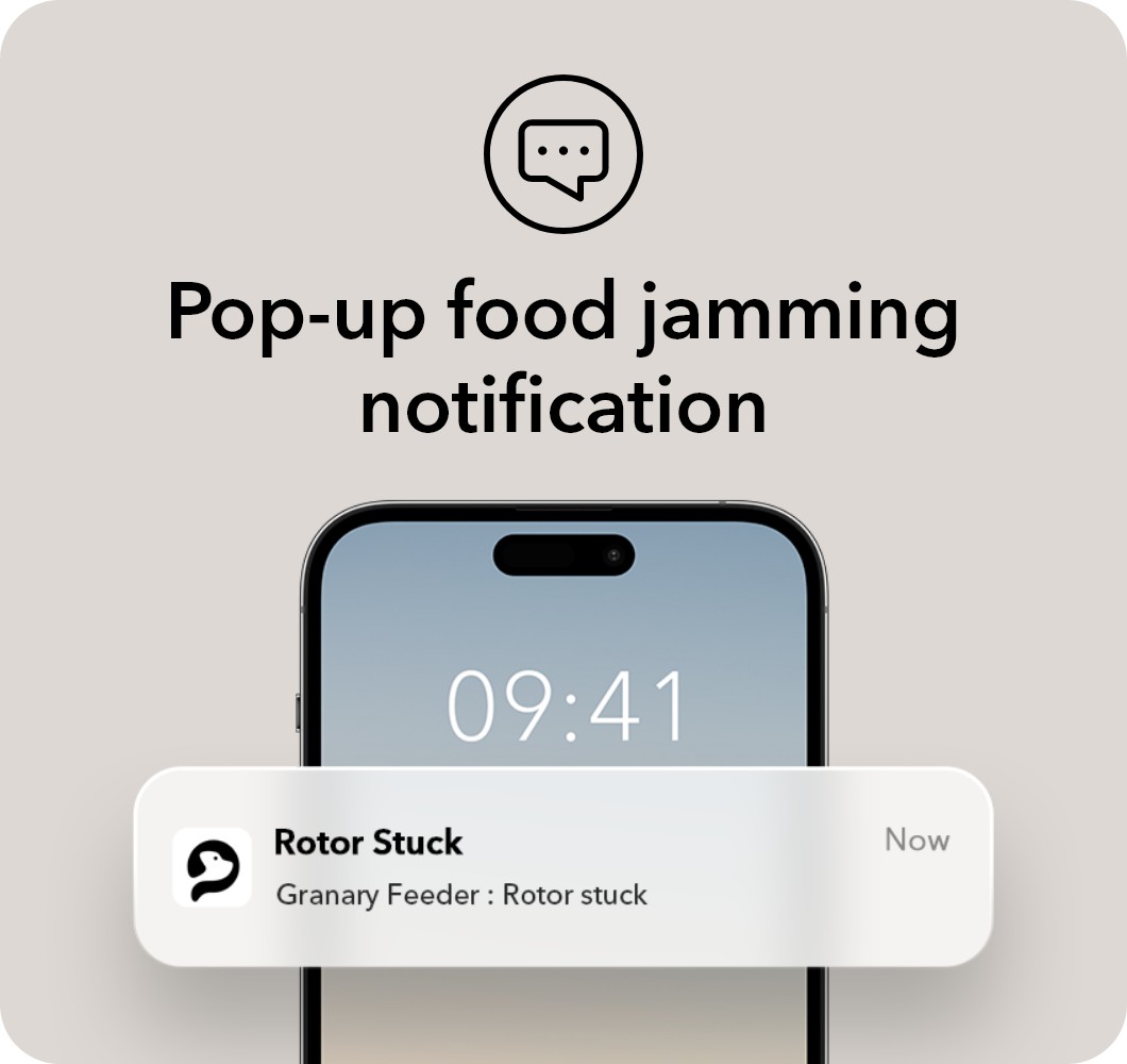 PETLIBRO Automatic Cat Food Dispenser, Alert: Food jam detected at 9:41 AM. Rotor stuck in granary feeder.