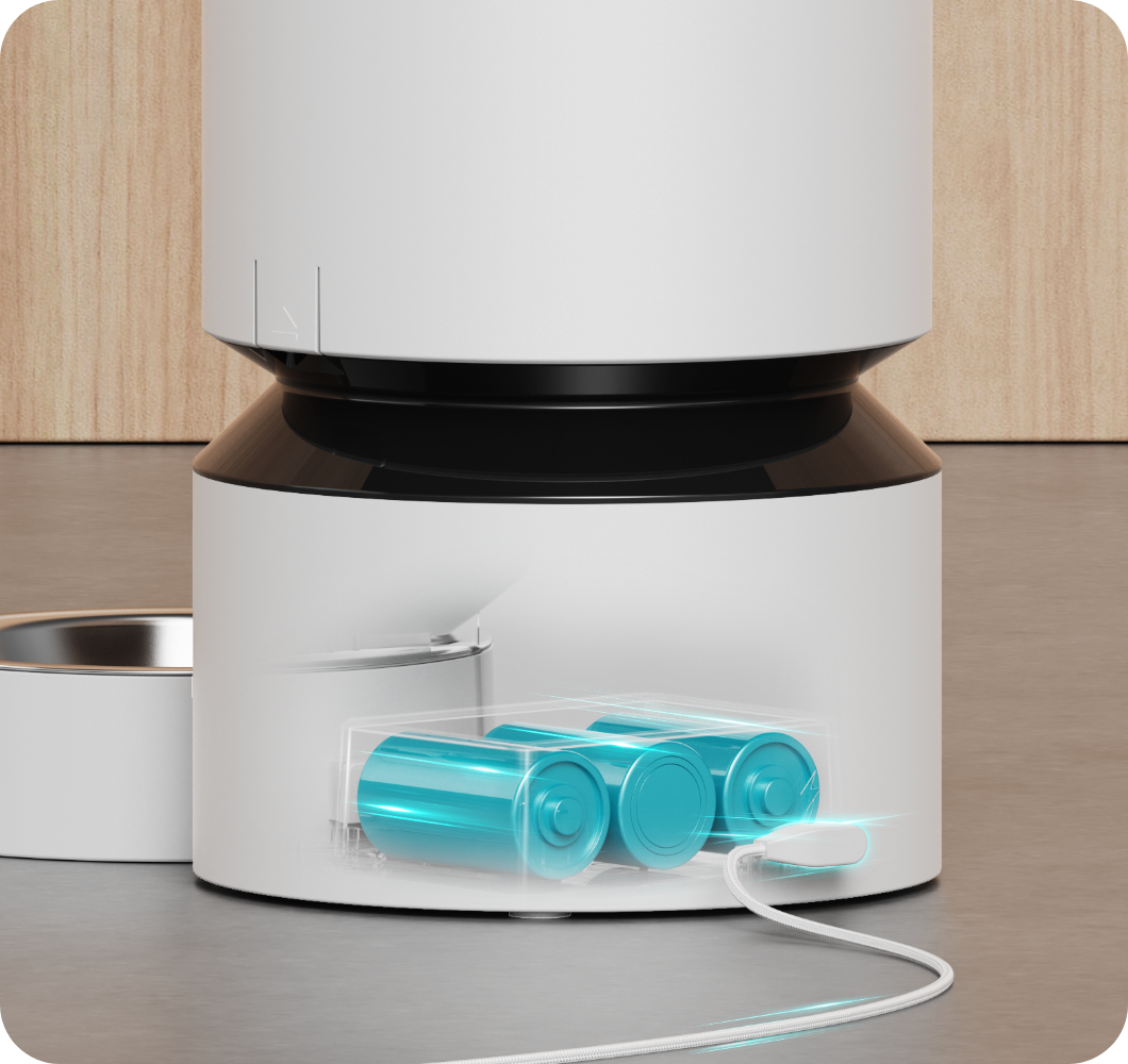 PETLIBRO 5L 5G WiFi Automatic Cat / Dog Feeder, Powerful backup ensures feeding continues during outages, giving pet owners peace of mind.