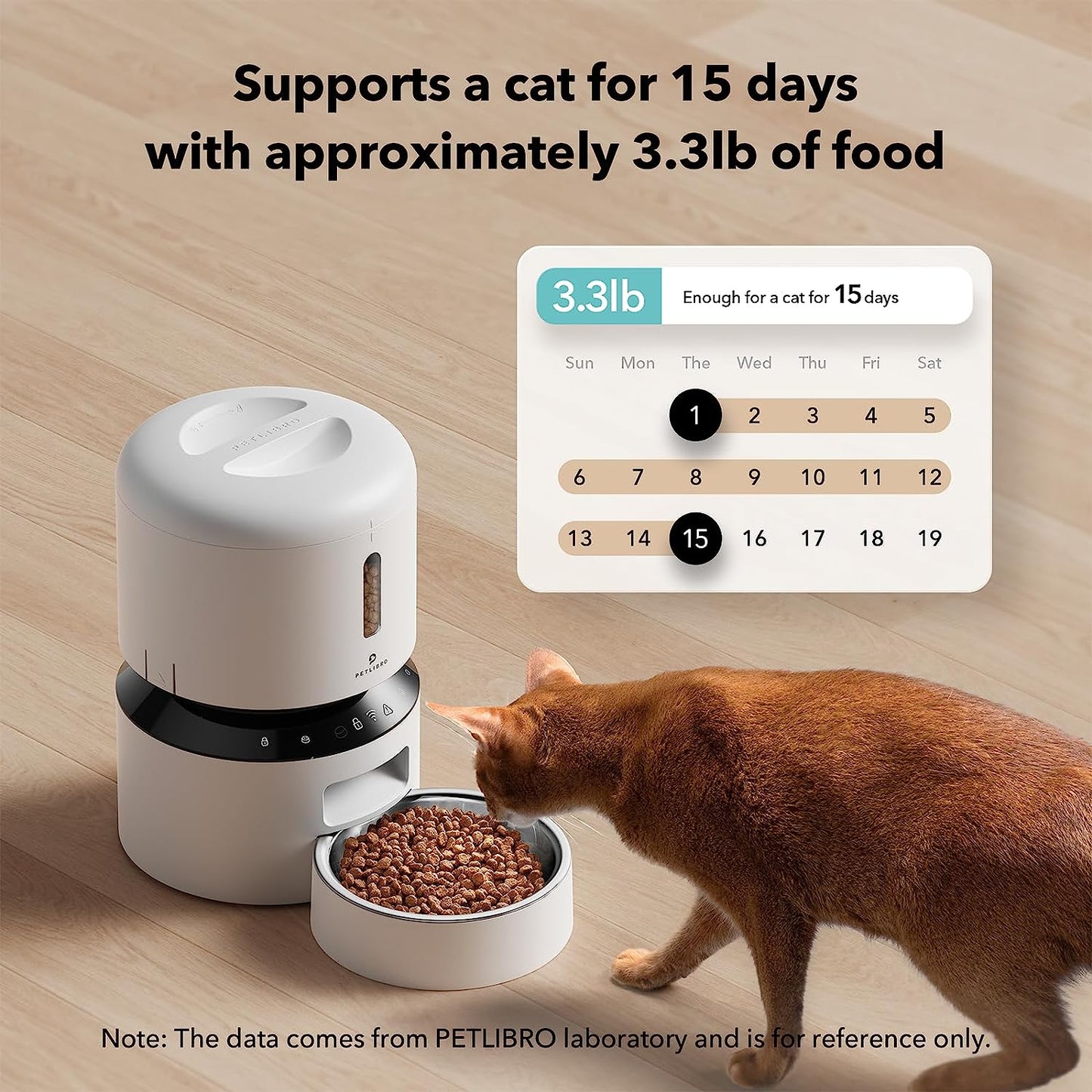 PETLIBRO 3L Wifi Automatic Cat Food Dispenser - 5G WiFi Pet Feeder with Freshness Preservation, Timed Cat Feeders for Dry Food, Up to 48 Portions 10 Meals Per Day, Granary Pet Feeder for Cat/Dog, WiFi Black