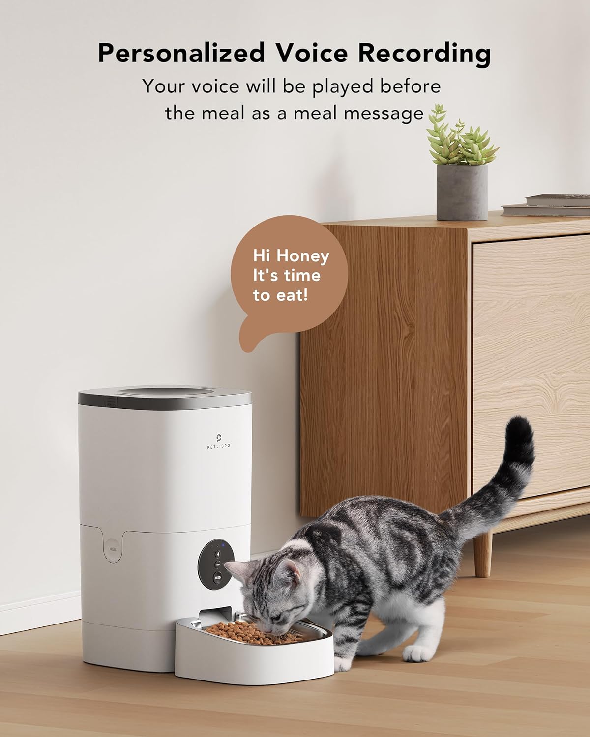 PETLIBRO 6L/4L Wifi Automatic Dog Feeder - Cat Food Dispenser with Customize Feeding Schedule, WiFi Automatic Cat Feeder with Timer Interactive Voice Recorder, Auto Dog Feeder for Cat Pet 1-4 Meals Dry Food