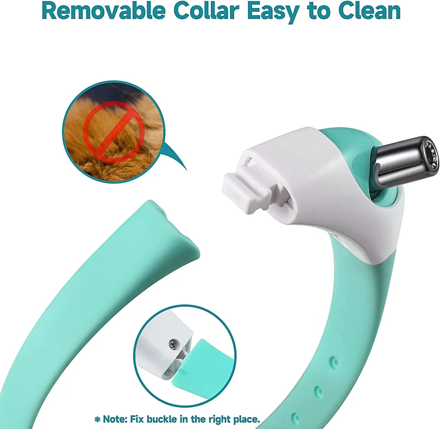 Wearable Cat laser Toy, Easy-clean design; note: secure buckle by adjusting it correctly for optimal use.