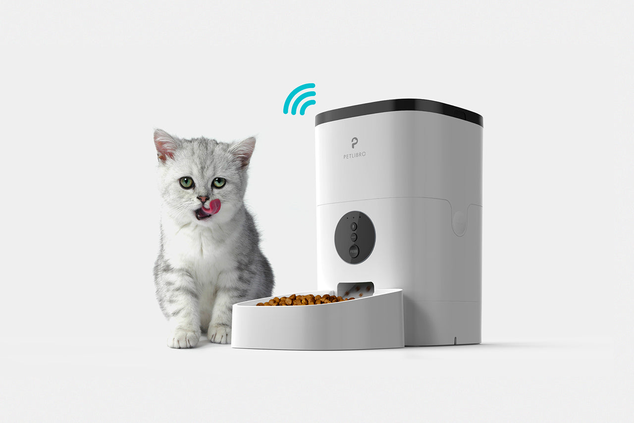 PETLIBRO 6L/4L Wifi Automatic Dog Feeder, Record a 10-second voice message to keep pets fed and feel loved with PETLIBRO's automatic feeder.