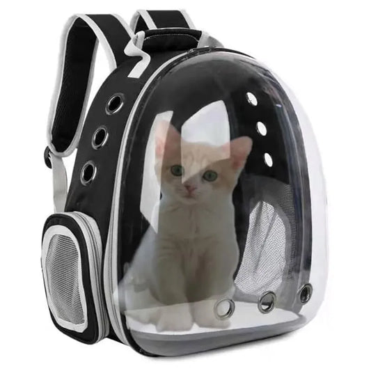 Cat Pet Carrier Backpack Transparent Capsule Bubble Pet Backpack Small Animal Puppy Kitty Bird Breathable Carrier for Travel