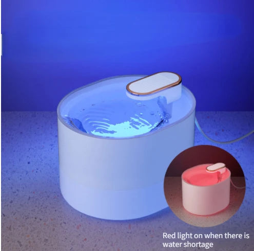 3L Cat Water Fountain, Indicator lights up when water level is low or running out.