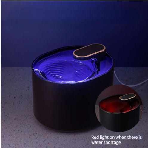 3L Cat Water Fountain, Indicator lights up when water level is low.