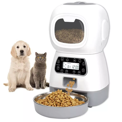 3.5L Automatic Pet Feeder Smart Food Dispenser For Cats Dogs Timer Stainless Steel Bowl  Auto Dog Cat Pet Feeding Pet Supplies