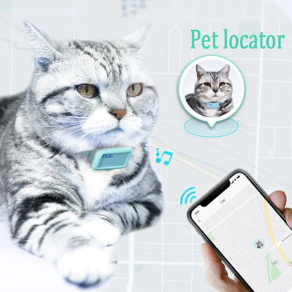 GPS Pet locator collar - cat smart positioning tracker Lightweight bluetooth anti-lost collar Cat accessories Pet supplies