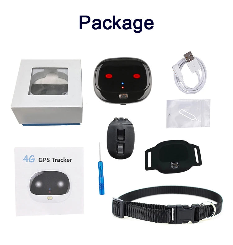 Mini 4G Pet GPS Tracker, Low Battery Alert