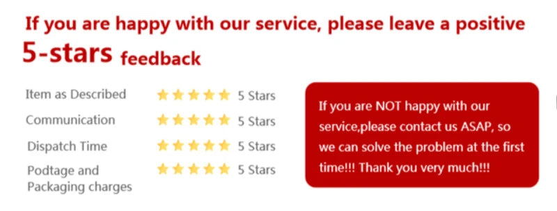 3.5L Automatic Pet Feeder, Leave 5-star feedback or report issues to ensure prompt resolution and show appreciation for the service.