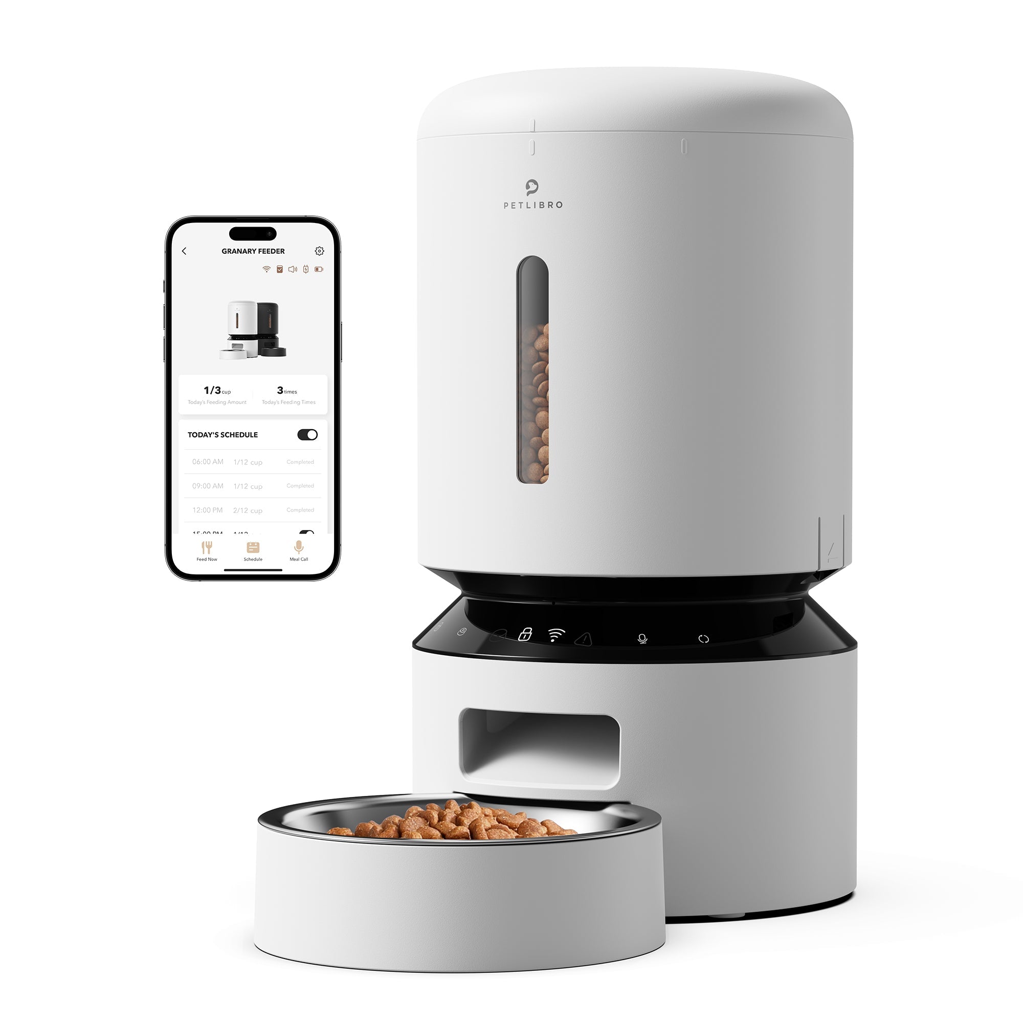 PETLIBRO 5L 5G WiFi Automatic Cat / Dog Feeder, PetLibro Granary Feeder Daily Schedule