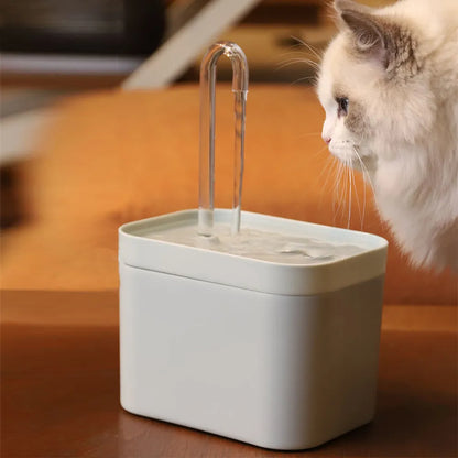 1.5L,2.5L Cat Water Fountain - Auto Filter Mute Cat Dog Drinker Bowl 1.5L/2.5L Recirculate Filtring Drinker for Cats Pet Water Dispenser