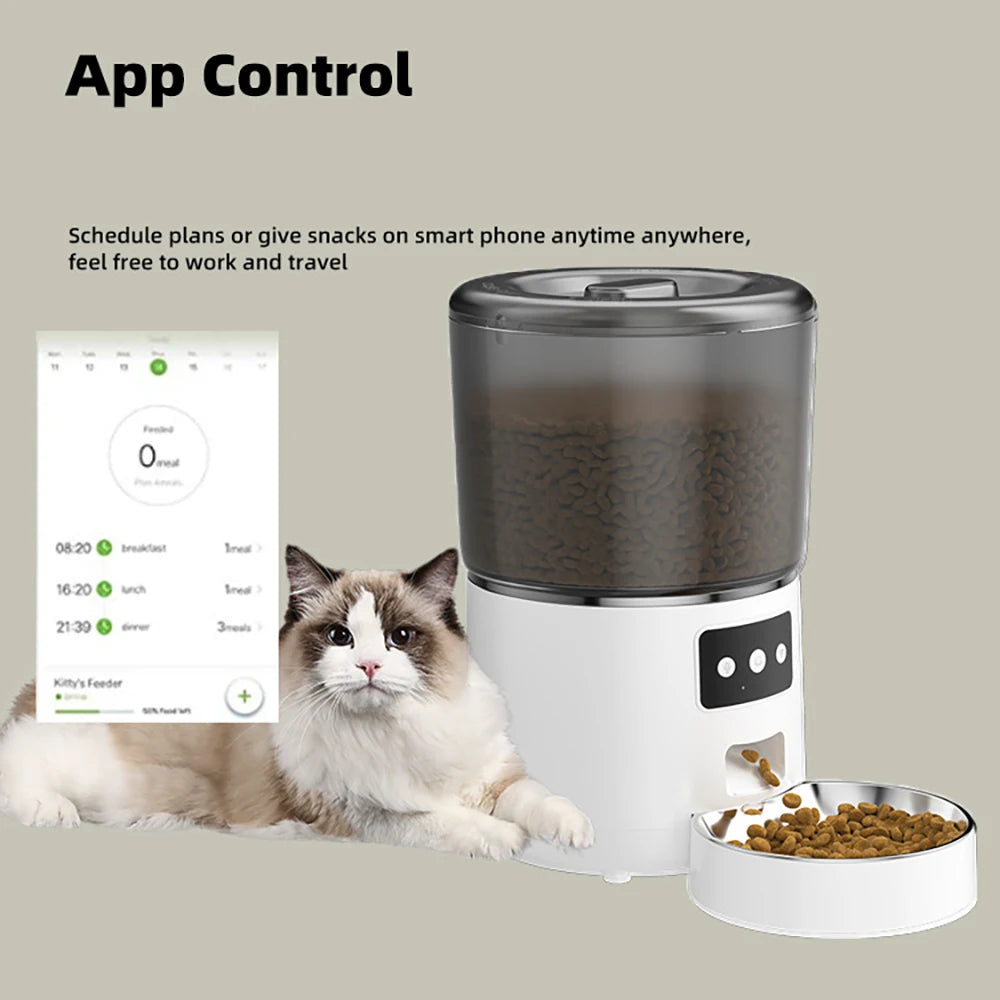 4L Automatic Cat Feeder, Product requires separate battery purchase; no batteries included due to transportation limitations.