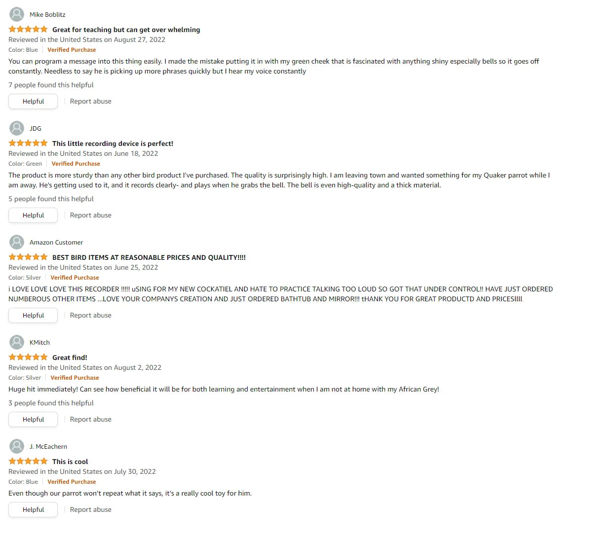 Interactive parrot toys with electronic voice playback and coaching features.