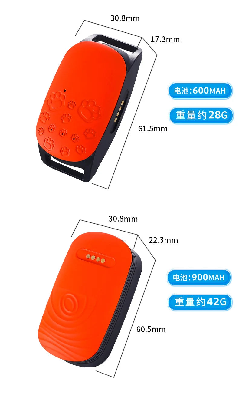 4G pet locator with frequency bands and accessories, perfect for keeping track of your pets' whereabouts.