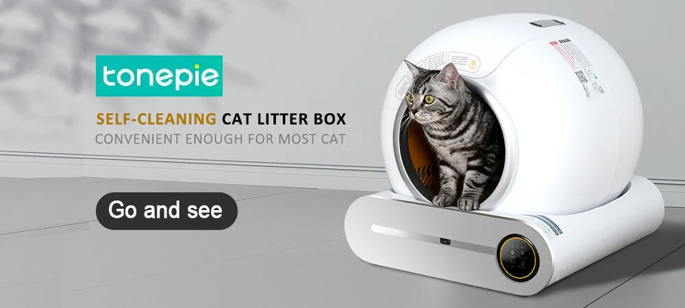 VOFORD Front Entry Top Exit Cat Litter Box, Self-Cleaning Cat Litter Box: Innovative Design for Easy Maintenance