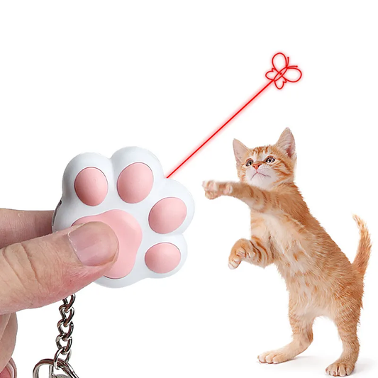 Pet Cat Toys Pet Laser Toy for Cats - Interactive Funny Kitten Training Laser Toy Usb Rechargeable Multifunctional Cat Accessories