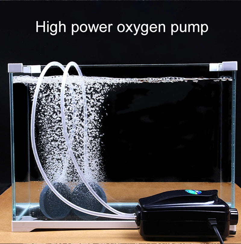 SOBO Silent Aquarium Oxygen Air Pump, Oxygen pump for fish tanks, adjustable air volume and high power compressor.