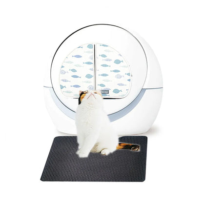 VOFORD Cat Litter Box - Self cleaning Automatic Cats Sandbox Smart Toilet Rotary Training Detachable Bedpan Sand Mat For Multiple Cats