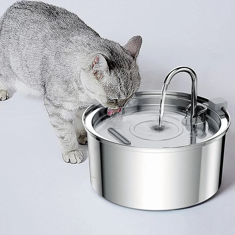 Intelligent cat water fountain promotes pet's health and happiness.