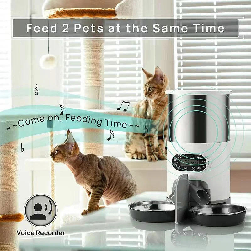 Cat Timing Feeder, Robot companion suitable for various cat and dog sizes.