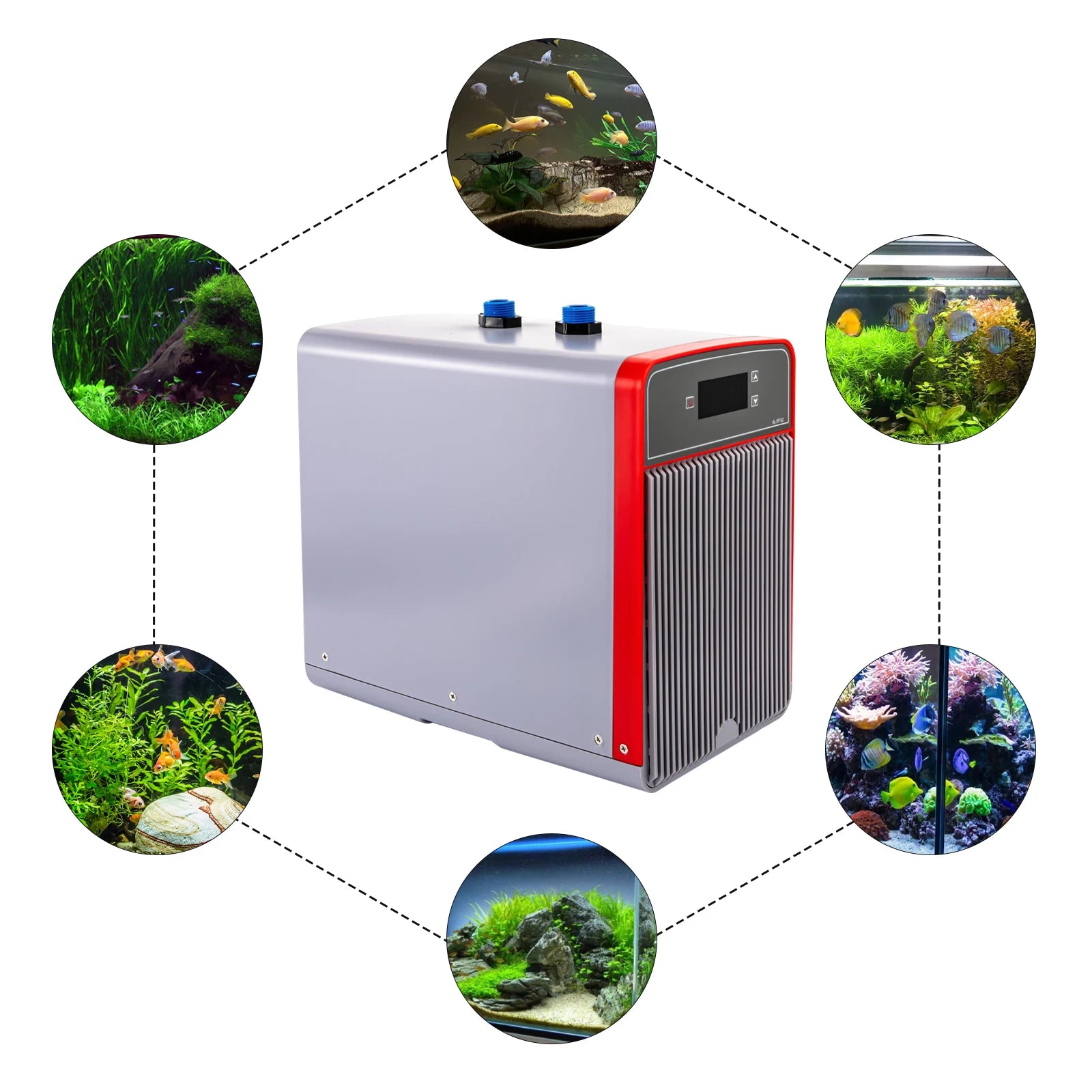 Aquarium Chiller, Use upright, not inverted, for optimal performance and safety.