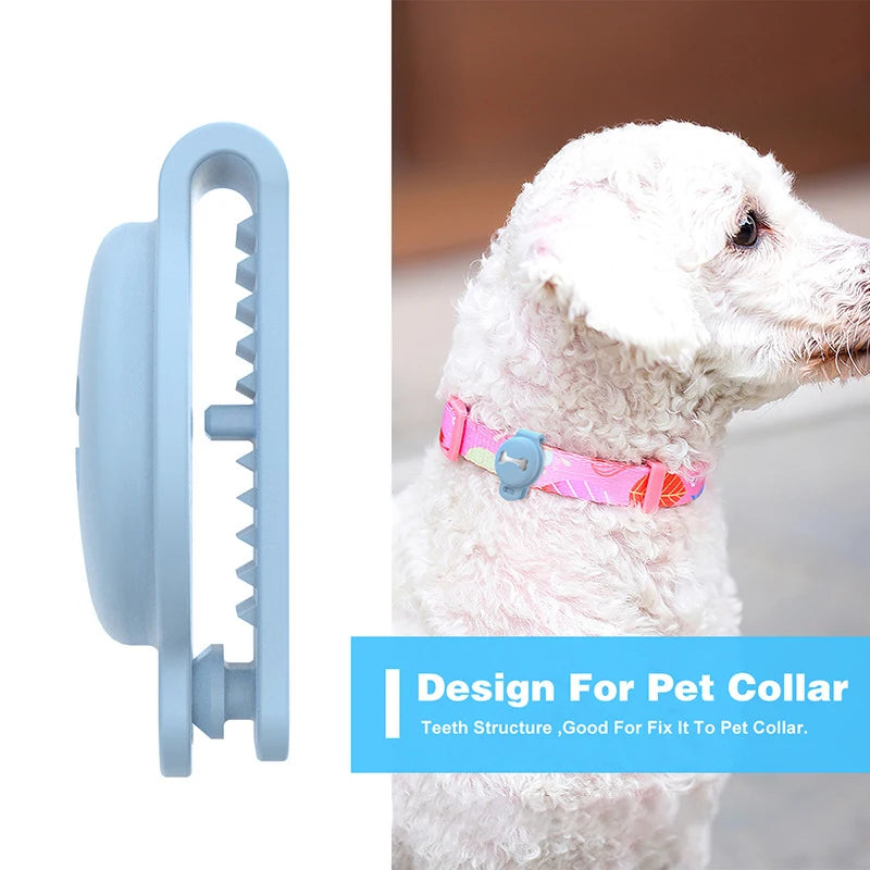 Pet GPS Tracker Smart Locator, Designed for easy attachment to pet collars, this teeth structure ensures a secure fit.
