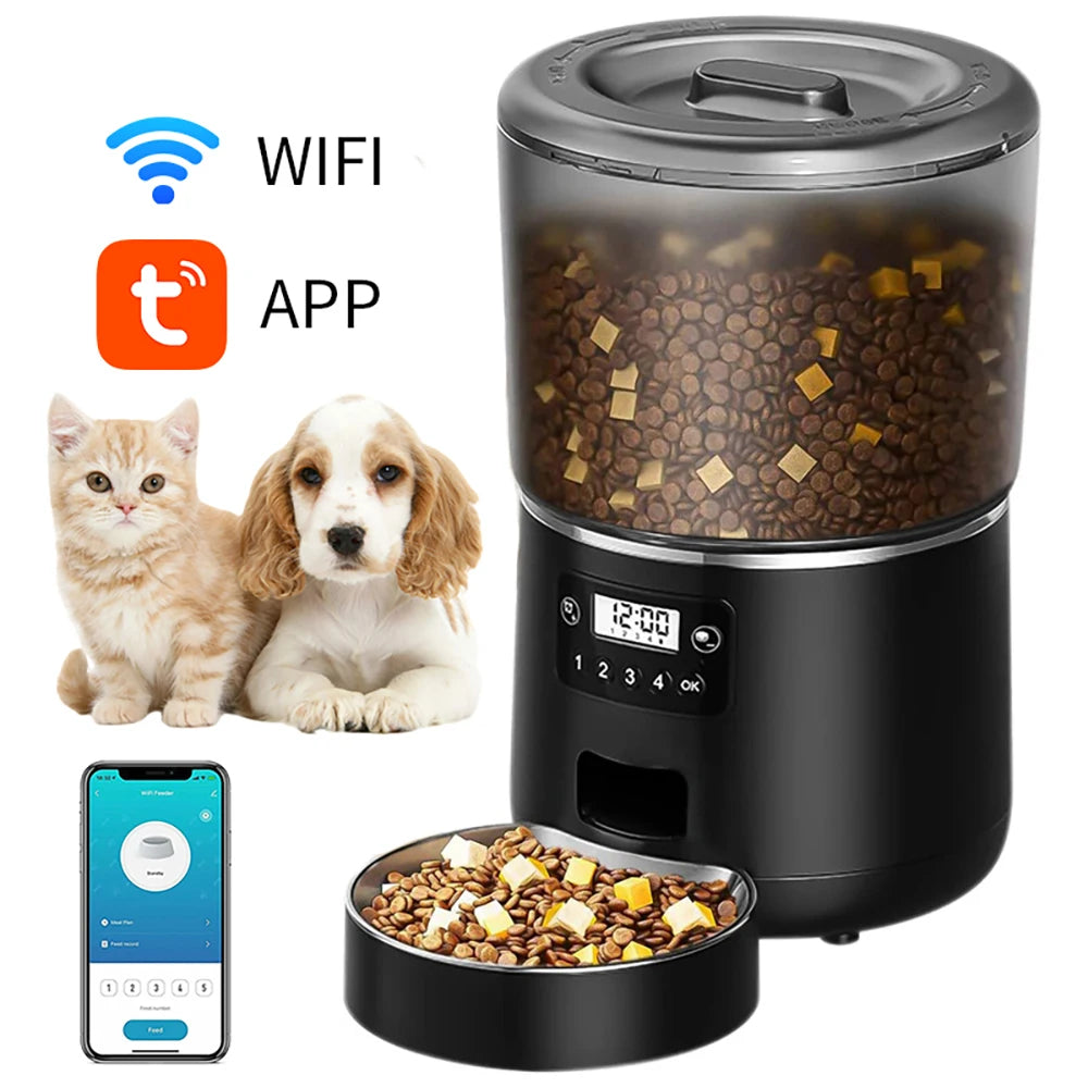 4L Automatic Cat Feeder, User-friendly design simplifies pet product maintenance, freeing time for bonding with furry friends.