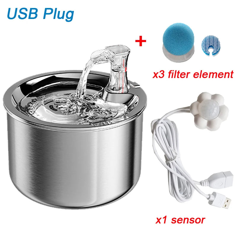 Features three USB plugs for filters, one water level sensor, and easy maintenance.