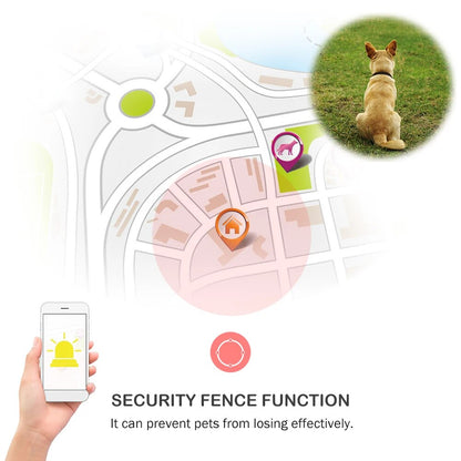 Smart Electronic Pet GPS Tracker Collar - Location WIFI Mini Cat Tracker Waterproof Anti-lost Tracker for Dog Collars USB Charging