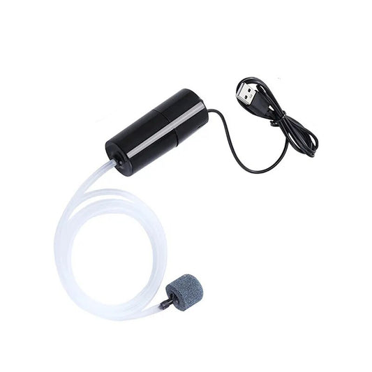 Aquarium Oxygen Air Pump - Portable USB Silent Air Pumps with Air Stone Fish Tank Aerator Mini Oxygen Pump Aquarium Accessories