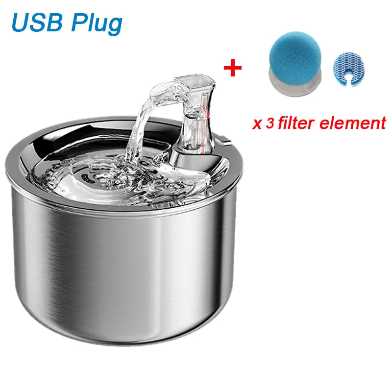 Durable and easy-to-clean cat water fountain made of high-quality PP material.