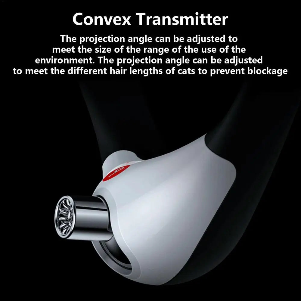 Electric Cat Collar, Customizable angle adjustment for optimal visibility, suitable for various cat coats and environments.