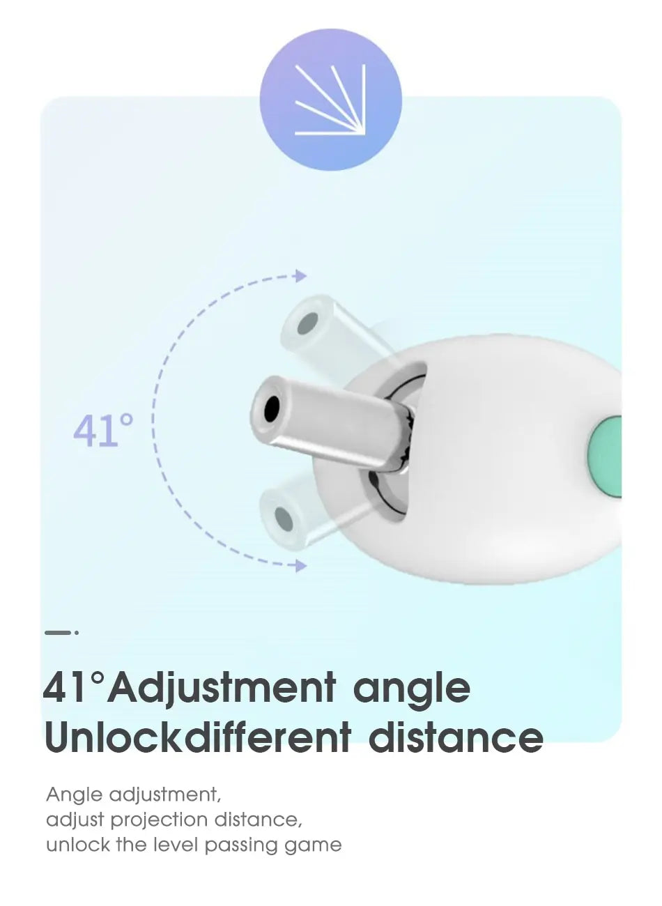 Adjustable angle and distance: change the projection angle and distance for interactive games at different levels.