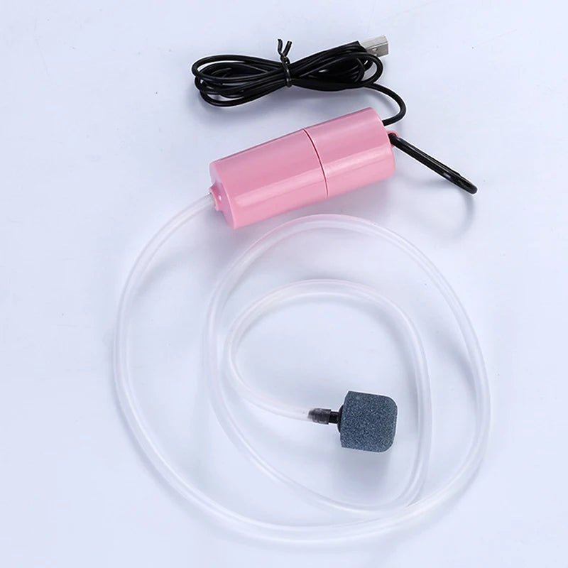 Aquarium Oxygen Air Pump, Portable air pump for aquariums, providing oxygen and circulation for healthy fish tank environments.