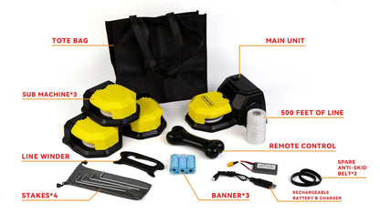 DAHOUHOU Interactive Dog Toys - Lure Course Machine for Dogs Agility Training Equipment for Dogs