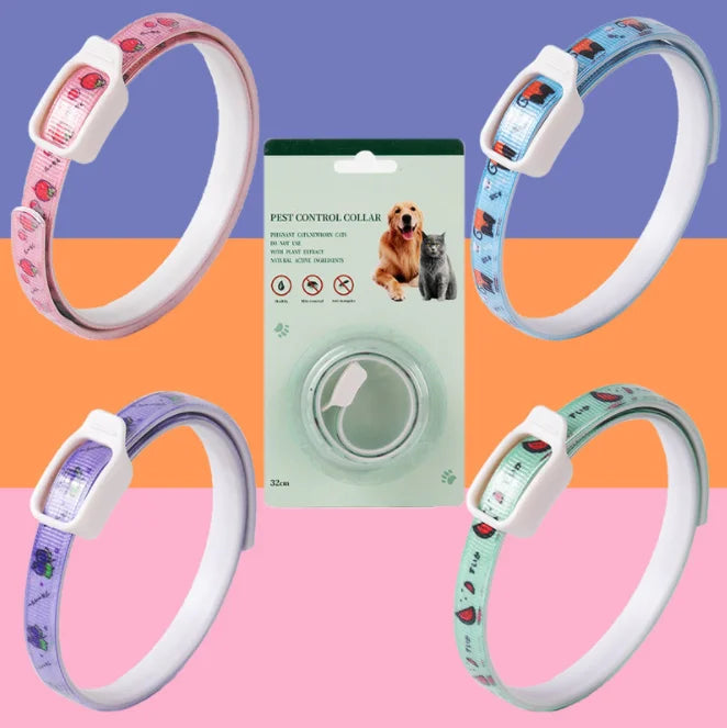New Pet Cat Collar, Pet flea repellent collar for cats with clip-on design