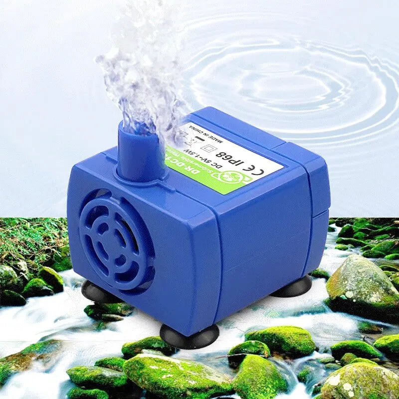 Water Pump LED Light Pet Cat Water Fountain, Cats' preferences vary from gentle to strong water flows.