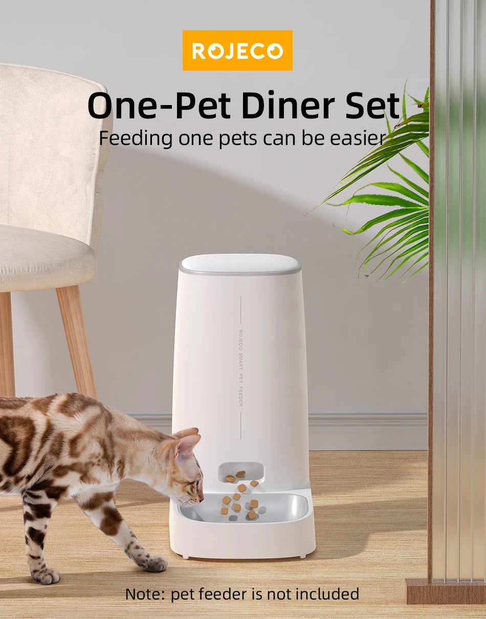 Single bowl accessory for easy pet feeding with automated feeder.