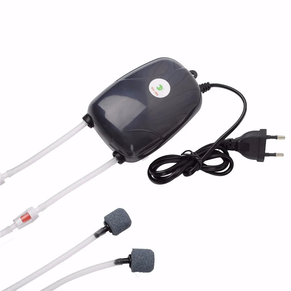 Aquarium Air Pump, Oxygen Pump Package: One piece of equipment for delivering oxygen, perfect for various applications.