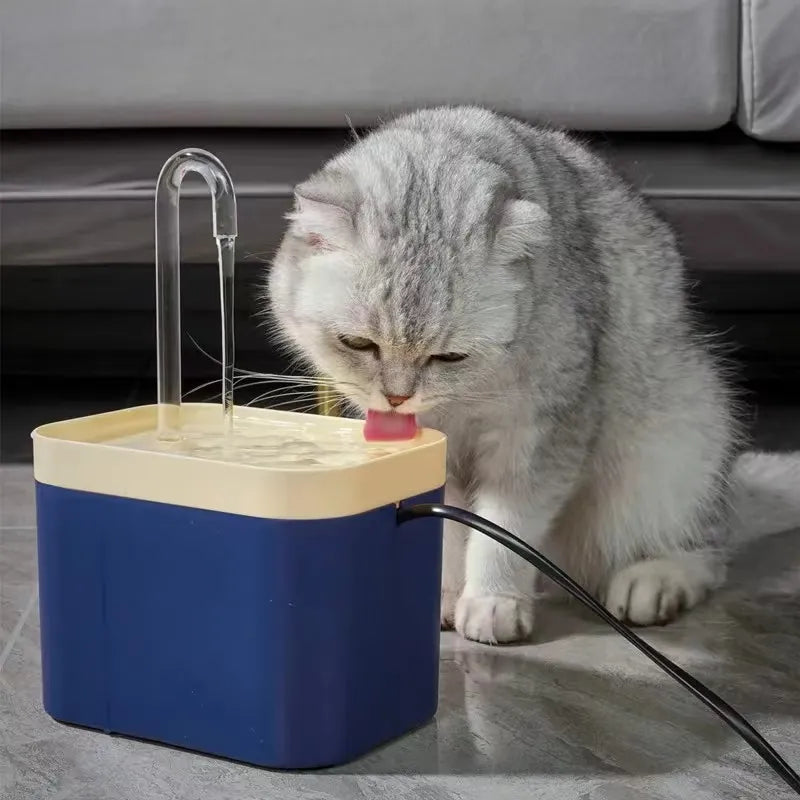 Cat Water Fountain - Auto Filter USB Electric Mute Cat Drinker Bowl 1.5L Recirculate Filtring Drinker for Cats Pet Water Dispenser