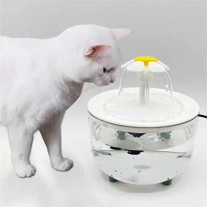 BOUSSAC 1200ml 1.2L Automatic Cat Water Fountain - Filter USB Electric Mute Pet Drink Bowl Pet Drinking Dispenser Drinker for Cats Water Filter